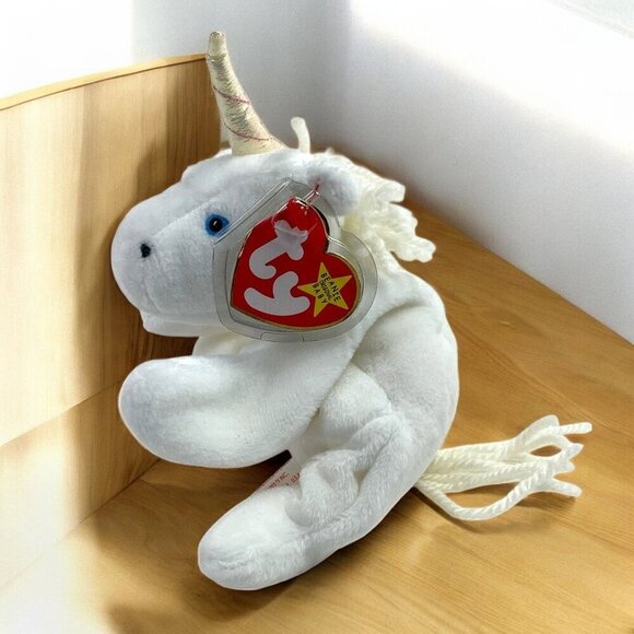 TY Beanie Babies "Mystic" The Unicorn 8" Plush Toy Collectible 1993 NWT - Picture 1 of 7
